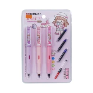 Stylish Fountain Ink Pen 3PC | Refillable Fountain Pen