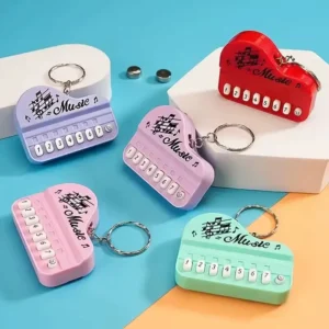Mini Piano Musical Keychain – Cute Piano Key Ring & Music Lover Gift