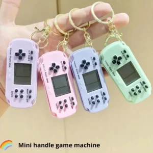 Nostalgic Classic Retro Brick Game Keychain – Mini Handheld Console Keychain