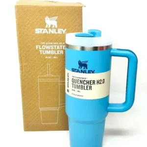 Stanley Quencher Tumbler – 40oz (1200ml) | Stainless Steel Vacuum Insulated Cup with Handle, Straw & Lid