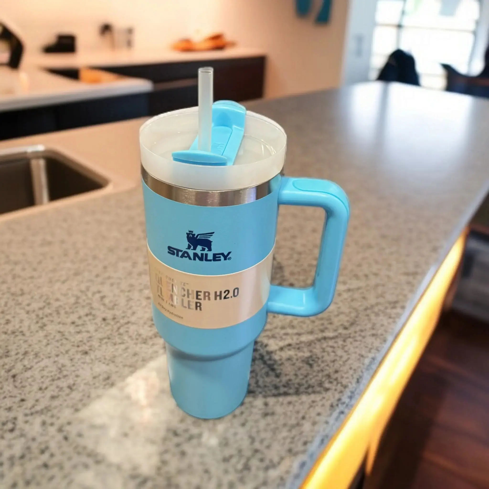 Stanley Quencher Tumbler – 40oz (1200ml) | Stainless Steel Vacuum Insulated Cup with Handle, Straw & Lid - Image 3